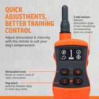 SportDOG SportTrainer Remote Trainer - Reliable Off-Leash Control - OLED Screen - Waterproof Dog Training Collar - Rechargeable E-Collar - 500-Yard Range - Orange