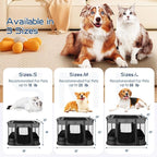 Dog Playpen,Pet Playpen,Foldable Puppy Cat Playpen,Portable Exercise Kennel Tent Crate,Water-Resistant Breathable Shade Cover,Indoor Outdoor Travel Camping Use for Small Animals with Carrying Case(M)