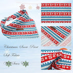 Elegant Little Tail Christmas Dog Bandana - Holiday Bandanas for Small, Medium, Large Dogs - Soft, Washable, Adjustable Square Scarf Kerchief for Girls and Boys