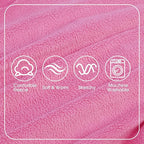 IECOii Dog Fleece Coat Boy Girls, Soft & Warm Sweater for Cold Weather, Stretchy & Comfortable Pajamas Small Sized Dogs, Long Sleeve Dog Jammies for Indoor Outdoor, Machine Washable, Pink, Size M