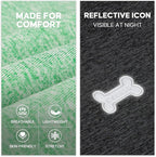 KYEESE 2Pack Dog Shirt, Lightweight Sun Protection Sleeveless Dog T Shirts for Large Dogs Boy, Breathable Pet Reflective Tank Top Summer Dogs Clothes for Outdoor Walking, Grey+Dark Green, 3XL