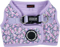 Puppia Kealoha Dog Vest Harness B (Step-in) Fashionable Flower Pattern Spring Summer Harness for Small and Medium Dogs, Violet, Small