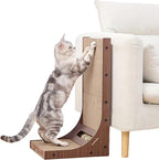 Petpals 4-Pack Cat Cardboard Scratcher, Corrugated Scratcher Replacement, Scratching Pad, Sofa Couch Furniture Protectors from Cat Scratching (4-Pack Replacement)