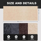 78.7"X15.8" Self-Adhesive Cat Scratching Mat, Couch Protector from Cat Claws, DIY Furniture Protector for Couch, Sofa, Wall & Door, Customizable Couch Scratcher from Cats Claws, No Residue (Beige)