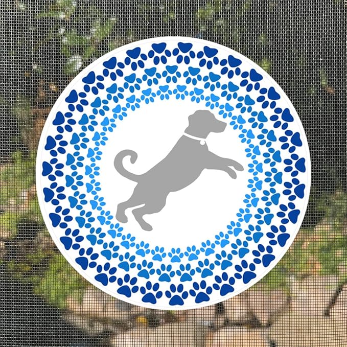 Screen Door Magnets Double Sided – Keep People, Kids, and Dogs from Running into The Screen Door - Robbins Aria Dog Mosaic