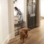 Position & Lock Adjustable Wood Baby Gate (Farmhouse Collection)