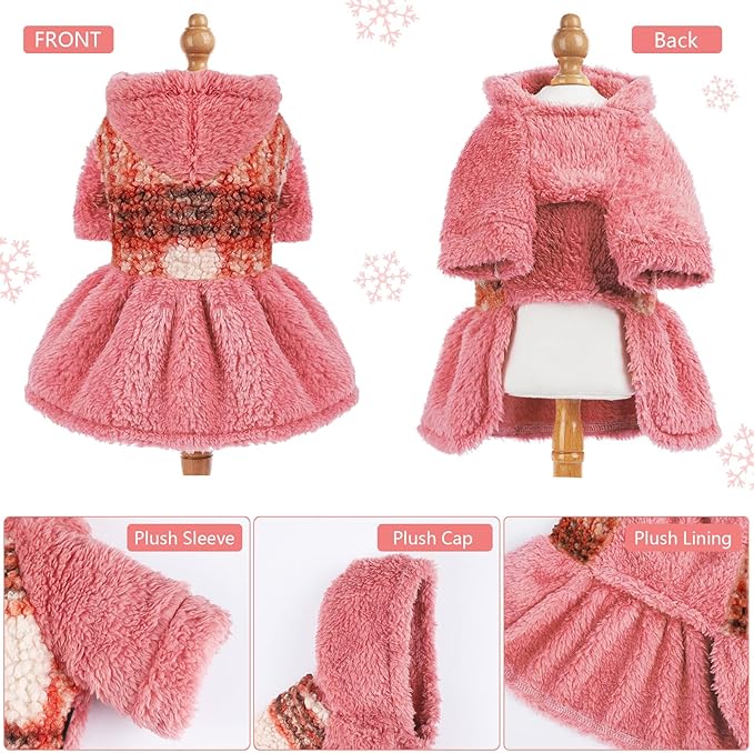 Dog Sweater Dog Hoodie Clothes for Small Dogs Boy Girl Pet Hoodies for Dogs Cold Weather Coats Fall Puppy Sweatshirt for Chihuahua Yorkie Cat Sweater Costumes