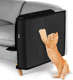 NATUYA Cat Scratch Furniture Couch Protector - Large Sisal Cat Scratching Pad Sofa Corner Arm Shield, Cat Scratcher for Sofa (Black, Right)