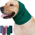 Nanaki Dog Calming Hoodie Ear Wraps for Dogs, Fireworks Ear Protection Head Muffs Doggy Warp Anxiety Relief, Doggy Hematoma Wrap, Pet Head Cover for Grooming and Force Drying Bathing Pet Protector