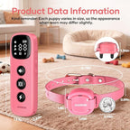 Jugbow 2-in-1 Pet ID Tag & Shock Collar for Small Dogs - 4200FT Dog Training Collar with Remote for 5-30lbs Dogs, IPX8 Waterproof Rechargeable E-Collar with Beep(1-9), Vibration(1-3), Safe Shock(0-16)