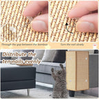 Newwiee 2 Pcs 23.6 x 15.7 Inch Couch Cat Scratch Protector Sofa Cat Scratching Mat with Helical Nails, Protector Pads for Pet Indoor Furniture Sofa Couch Covers Carpet