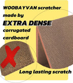 Cat Scratcher Cat Scratching Board - Foldable - Triangle, 6 Usable Sides Scratchers for Indoor Cats, Vertical Cat Scratch Pads(Pack of 3)