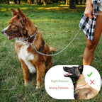 Prong Collar for Dog Large, Pinch Collar for Dogs,Choke Collar for Dogs, Quick Release Buckle and Carabier Lock, Comfort Rubber Tips, for Large Dogs (Large, 4.0mm,23.6-Inch, with Buckle)