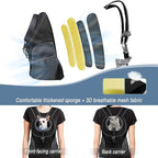 WOYYHO Pet Dog Carrier Backpack Small Dog Front Backpack Ventilated Dog Carrier Back Pack with Storage Pockets, Adjustable Straps & Safety Belt for Travel Hiking Outdoor (Size M: 5-9 lbs, Black)