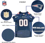 Pets First NFL New England Patriots Dog Jersey, Size X-Small, Football Shirt Costume for Pet, Dog Sports T-Shirt, NFL Team Clothing for Cats, Licensed Pet Apparel Available in 7 Sizes and 32 Teams