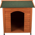 Trixie Natura XXL Classic Dog House - Wooden Outdoor Shelter with Weatherproof Sealer & Adjustable Legs for Larger Dogs - Brown