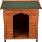 Trixie Natura XXL Classic Dog House - Wooden Outdoor Shelter with Weatherproof Sealer & Adjustable Legs for Larger Dogs - Brown