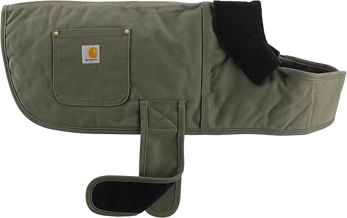 Carhartt Gear P0000340 Firm Duck Insulated Dog Chore Coat Small Army Green