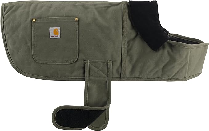 Carhartt Gear P0000340 Firm Duck Insulated Dog Chore Coat - Large - Army Green