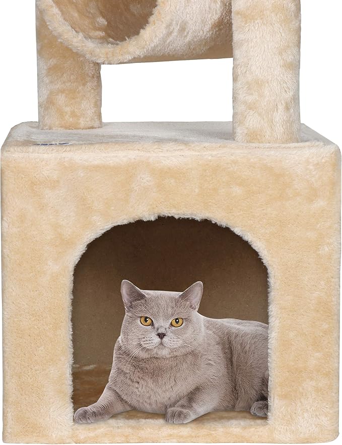 ZENY 36 inches Cat Trees for Kittens Cat Furniture Towers with Scratching Posts, Double Perches, and Roomy House Kitty Cat Activity Trees Climber Towers