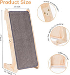 Cat Scratcher Ramp, L Shaped Scratchers for Indoor Cats, Sisal Scratch Pad Furniture Protector, Scratching Board With Ball Toy