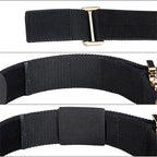 EXCELLENT ELITE SPANKER Tactical Dog Collar Military Adjustable Heavy Duty Training Dog Collar with Metal Buckle and Control Handle(Black)