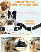 Dog Training Collar with Remote Control, 3300FT Rechargeable Shock Dog Training Collar for Small Medium Large Dogs, IPX7 Waterproof & 4 Safe Modes Flashlight Beep Vibration Shock