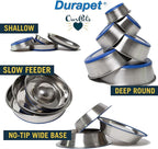 OurPet's DuraPet Premium Dishwasher Safe Stainless Steel Dog Bowl for Food or Water [Multiple Sizes for Small to Large Dogs] Extra Large (11 Cups)