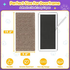 Wall Cat Scratcher for Indoor Cats,19.6x9.8”Corner Cat Scratcher,Cat Scratch Pad Furniture Protector for Door & Wall,Couch, Durable Cat Scratching Board Easy Mount (Deep Brown, 19.6”x9.8”)