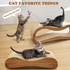Simple Delxue Cat Scratcher, 2 in 1 Cat Scratching Board, Cat Cardboard, Scratch Lounger, Large, 27.56 x9.45 x8.86 inch