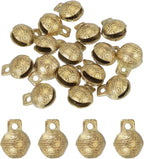 uxcell 16 Pcs Vintage Bronze Jingle Bells, 14mm Tibetan Jingle Bells for Crafts, Small Rustic Decorative Metal Bell for Dog Cat Pet Collar DIY Crafts Home Door Christmas Decor