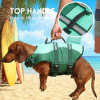 ASENKU Dog Life Jacket - Pet Safety Vest for Swimming & Boating, Shark Life Jacket with Floatation, Dog Lifesavers Swimsuits for Small Medium Large Dogs (MintMix, XS)