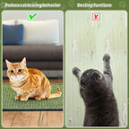 4 Pcs Cat Scratcher Mat Sisal Scratch Mats Horizontal Floor Scratching Pad Rug Sisal Fabric Cat Scratch Mat for Protecting Carpets Sofas and Cat Grinding Claws Green 11.8" x 15.7"