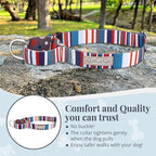 Lucky Love Dog - Adjustable Dog Collar with Easy Click Buckle for Medium, Durable, & Comfortable for Male & Female Dogs, Pet Collar for Puppies & Adult Dogs - Linus, Medium