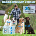 PaiPaitek Dog Bark Collar with Remote 3300ft Range - Automatic Bark Activated Shock Collar for Small Medium Large Dog with 5 Adjustable Sensitivity & Waterproof