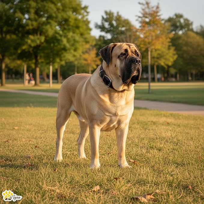 ADITYNA Big Leather Dog Collar - XXL Dog Collar for Giant Breeds Such as Mastiff, Saint Bernard, Newfoundland, Kangal (Black, Giant: Fit 30" - 36" Neck)