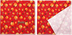 Elegant Little Tail Dog Bandana - Halloween Pumpkin Bandanas for Small, Medium, Large Dogs - Washable Square Scarf, Adjustable Kerchief for Girl Boy Dogs