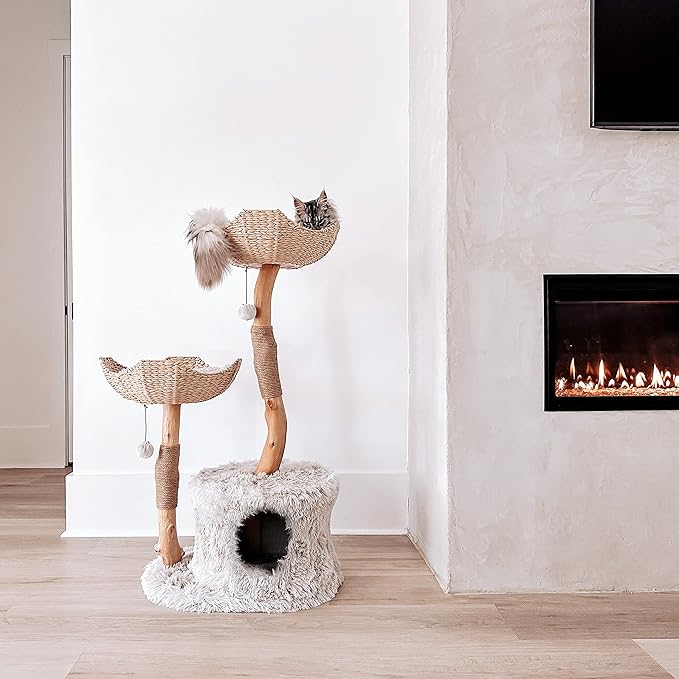 Mau Lifestyle Gray Cento Cat Tree, 45.5" H, 37 LBS, Grey/Gray