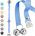 PoochieBells Dog Door Bells for Potty Training, Quick & Easy Puppy Potty Training Method Included, Handcrafted in USA with Loud, Paw-Safe Bells, Hydrangea