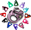 EcoBark Teacup Dog Harness - Step in Dog Harness - Soft Luxury Mesh - Mini Body Halter for Toy Breeds and Puppies - Halter Vest 3 pounds lbs (XXXS, Lilac Pink)