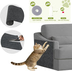 Cat Scratch Couch Furniture Protector, 78.7" x 15.8" Cat Scratcher Pad Deterrent from Cats Claws Scratching, DIY Sisal Carpet Cat Proof Couch Cover Replacement for Indoor Sofa, Wall, Door, Dark Grey