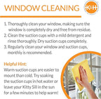 K&H Pet Products Universal Mount Cat Window Perch Bed for Large Cats, Orthopedic Window Hammock Holds 60 lbs, Sturdy Suction Cups, Washable Cover, Indoor Windowsill Furniture Bed - 14 X 24in Fleece