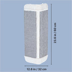 Trixie Scratching Board for Corner – Vertical Sisal Rope Pad for Indoor Cats – Easy-Install Corner Scratch Pad – Gray, 1 x 12.6 x 23.6 in