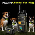 Dog Training Collar with Remote 4 Training Modes Beep, Vibration, Shock, Light 100 Levels, Fast 150ms Response, IPX7 Waterproof Long Range, LED Safety Light, Rechargeable for All Dog Sizes