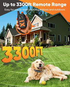 Remote Training Collar with LED Light – 3300FT Range, Rechargeable & Waterproof, Beep and Vibration Modes with Adjustable Levels, Reflective Strap for Small Medium Large Dogs