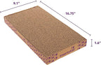 SmartyKat Super Scratcher+ Double Wide with Catnip Infusion Technology Corrugate Cat Scratch Pad, Reversible