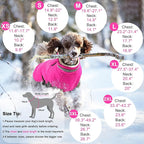 Dogcheer Dog Coat, Waterproof Dog Jacket with Harness, Reflective Adjustable Puppy Winter Coat with Zipper, Christmas Pet Snow Jacket Clothes for Small Medium Large Dogs - Pink L