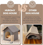 Indoor Dog House with Washable Plush Cushion - Small Size, Suitable for Small Dogs & Adult Cats