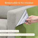 Uranshin Trimmable Cat Scratch Mat pad Self-Adhesive Cat Scratching Post Carpet Covered 78.7"x15.8" Cat Tree Shelves Replacement Parts cat Furniture Protector for Couch Wall (Fruit Green)