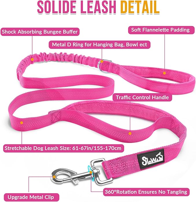 Lukovee No Pull Dog Harness & Leash Set - Heavy Duty Dog Vest Harness with Soft Padded for Medium Large Dogs, Adjustable Reflective Tactical Pet Harness for Easy Walk and Training (XL, FU)